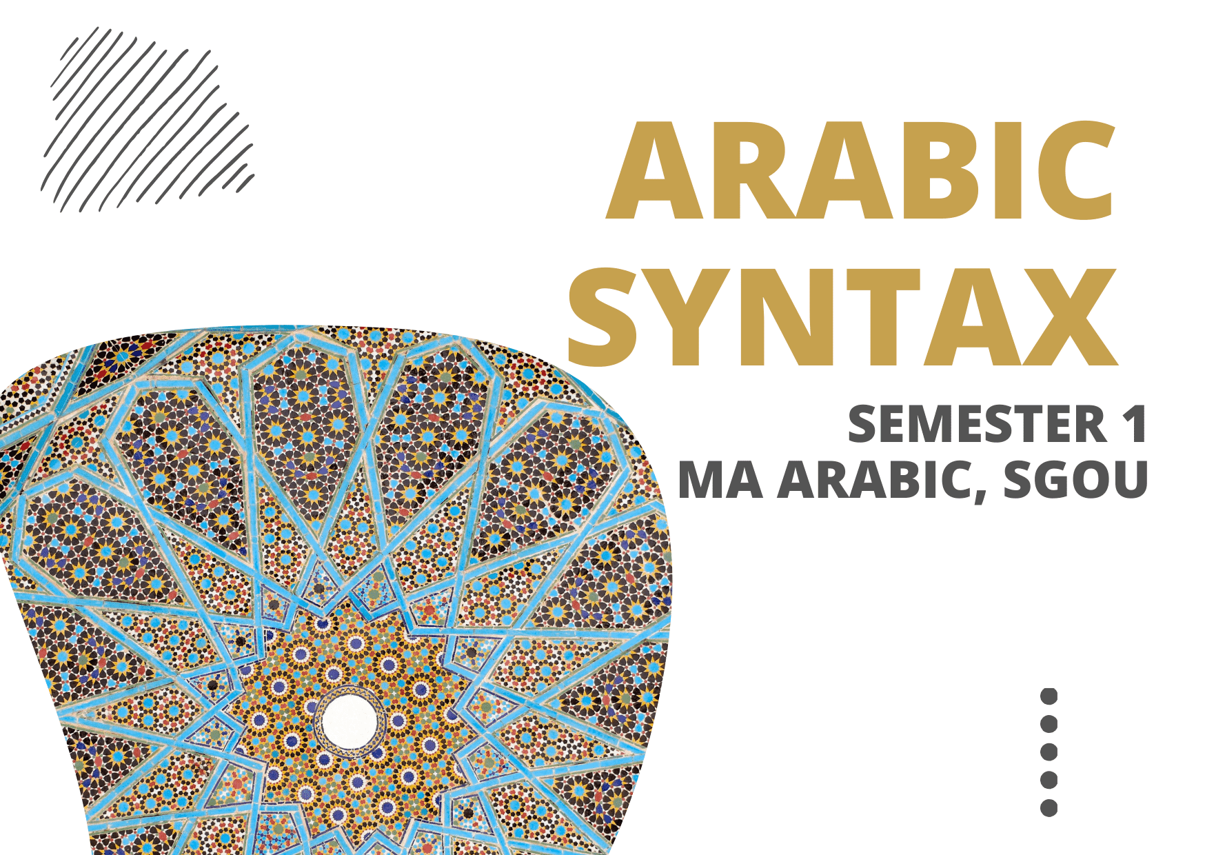Arabic Syntax (M23AR01DC)